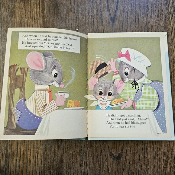 Muggins Mouse A Rand McNally Elf Book Marjorie Barrows Vintage 1964 - Picture 3 of 5